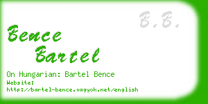 bence bartel business card